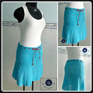 Crochet Skirts Free Pattern-Flaunty Flared Skirt