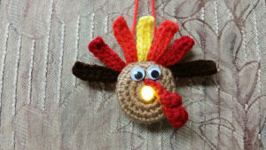 Lighted Turkey ornament-Crochet Turkey Patterns