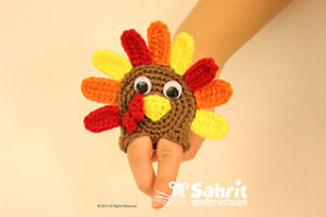 Turkey Applique Finger Puppet-Crochet Turkey Patterns