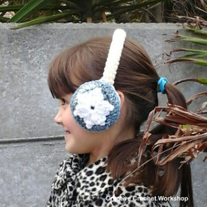 Creative Crochet Ideas-Snow Flower Ear Warmers