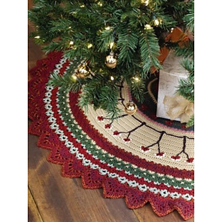Crochet Christmas Tree Skirt - Briana K Designs