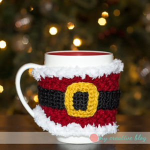Free Easy Crochet Patterns for Christmas Themed Mug Cozy