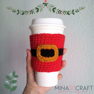 Free Easy Crochet Patterns for Christmas Themed Cup Cozy