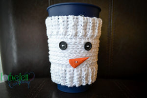 Free Easy Crochet Patterns for Christmas Themed Cup Cozy