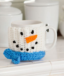 Free Easy Crochet Patterns for Christmas Themed Mug Cozy