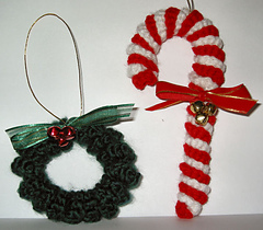 17 Free Crochet Patterns For Candy Cane Christmas Ornaments