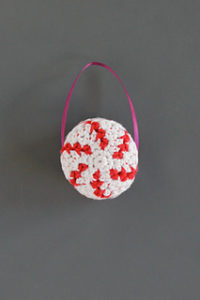 Crochet Peppermint Christmas Ornaments