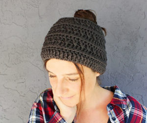 Messy Bun Hat Free Crochet Patterns