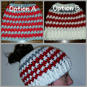 Messy Bun Hat Free Crochet Patterns