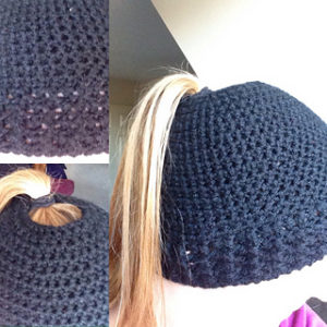 Messy Bun Hat Free Crochet Patterns