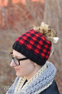 Messy Bun Hat Free Crochet Patterns