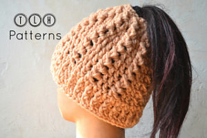 Messy Bun Hat Free Crochet Patterns