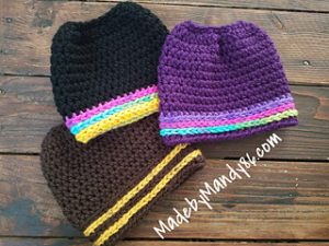 Messy Bun Hat Free Crochet Patterns