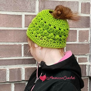 Messy Bun Hat Free Crochet Patterns