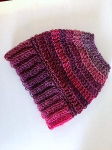 Messy Bun Hat Free Crochet Patterns