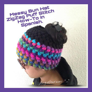 Messy Bun Hat Free Crochet Patterns