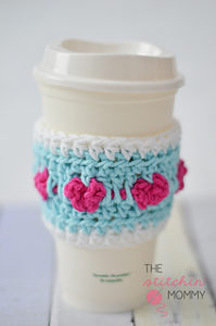 Free Easy Crochet Patterns for Valentine's Day Cup Cozy