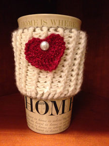 Free Easy Crochet Patterns for Valentine's Day Cup Cozy