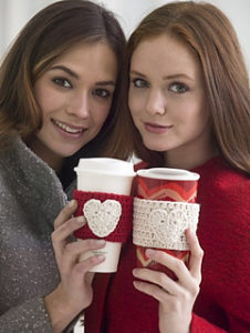 Free Easy Crochet Patterns for Valentine's Day Cup Cozy