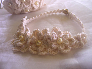 Wrapped in Lace Wedding Choker  Free Crochet Pattern Tutorial