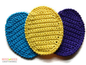 Free Crochet Patterns for Egg Easter Crochet Coasters