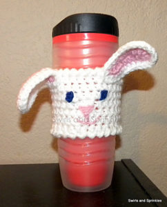 Free Crochet Patterns for Bunny Easter Mug Cozy/ Cup Cozy/ Bottle Cozy