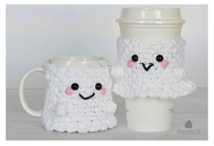 Free Crochet Patterns for Halloween Cup Cozy, Mug Cozy, Jar Cozy