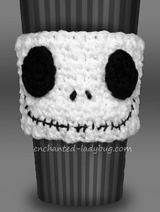 Free Crochet Patterns for Halloween Cup Cozy, Mug Cozy, Jar Cozy