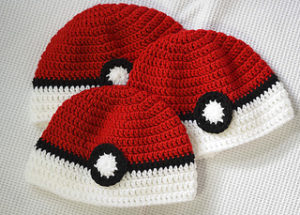 Pokemon Inspired Free Crochet Patterns for Pokeball Hats