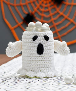 Free Crochet Patterns for Halloween Cup Cozy, Mug Cozy, Jar Cozy