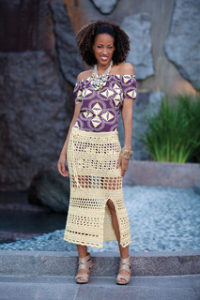 Free Crochet Patterns for Beach Cover Up Skirt (Long Beach Skirts)