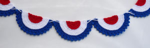 Free Crochet Patterns for making 4th of July Banner & Bunting