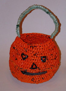 Free Crochet Patterns for Pumpkin Halloween Trick or Treat Bags