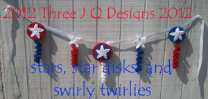 Free Crochet Patterns for making 4th of July Banner & Bunting