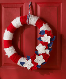 Free Crochet Patterns for American Flag Wreath
