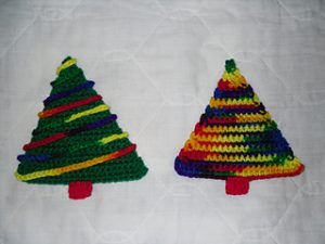 Free Crochet Patterns for Christmas Tree Christmas Coasters