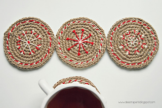 Crochet Kit: Christmas Coasters