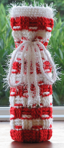 Free pattern for crochet top wine bottle gift bags