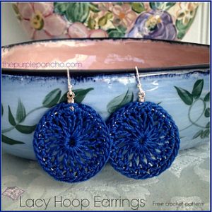 Free Crochet Patterns for Crochet Earrings with Hoops