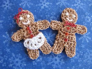 Free Crochet Patterns for Gingerbread Man Ornaments