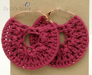 Free Crochet Patterns for Crochet Earrings with Hoops