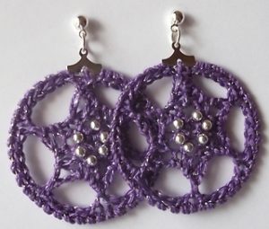 Free Crochet Patterns for Crochet Earrings with Hoops