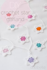 Free Crochet Patterns Star Christmas Banner