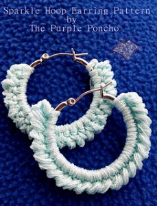 Free Crochet Patterns for Crochet Earrings with Hoops