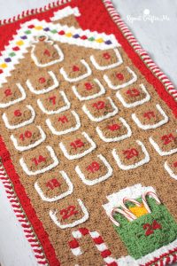 Christmas Advent Calendar for Gift Keeping Free Crochet Patterns