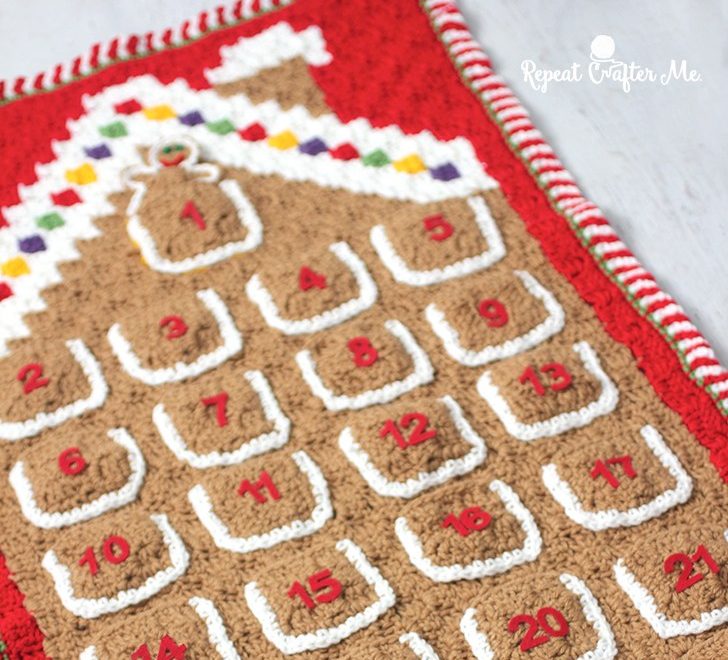 9 Christmas Advent Calendar for Gift Keeping Free Crochet Patterns