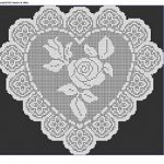 Free Crochet Patterns for Heart Doilies for Valentine’s Day