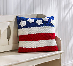 Patriotic Pillow Free Crochet Patterns: 4th July Special