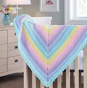 Spring Ripple Baby Throw